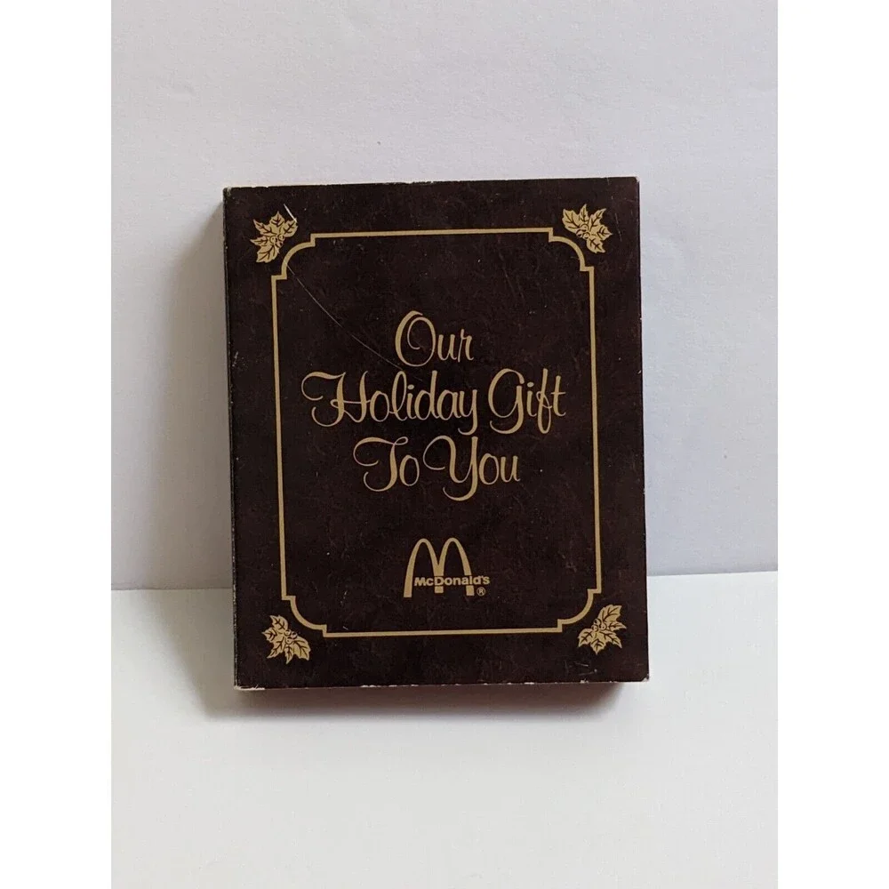 Vintage 1978 McDonald's Ornament Norman Rockwell Painting Dickens Christmas Trio